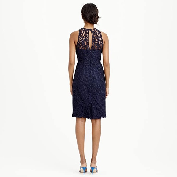 J Crew royal blue lace dress - Picture 6 of 6